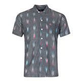 Men's Ikat Print Cuban Shirt