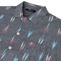 Men's Ikat Print Cuban Shirt