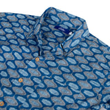 Men Cuban-Blue Ovals