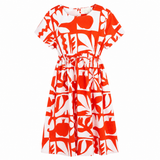 Ladies Sogo Dress Coral Shapes