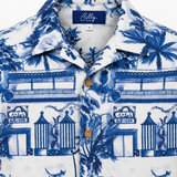 Men’s Cuban Blue Costa Rica short sleeve Cuban shirt, photo 2