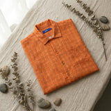 Men's Cuban Orange/Blue Check