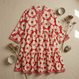 Midnight Poppy Dress (Red)