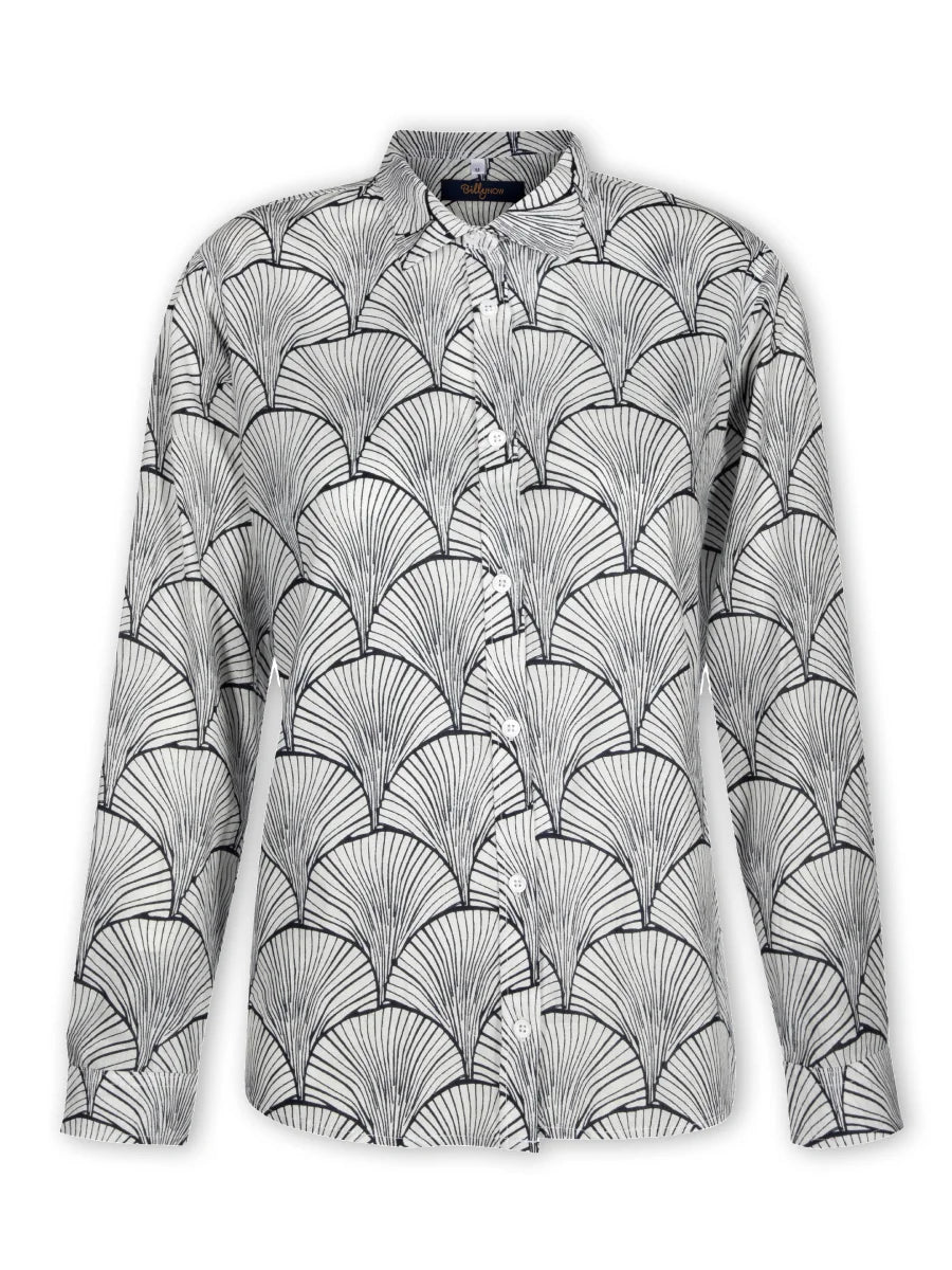 LadiesAnnieShirt-NavyGingko-Button_NaturalRivershell-BillyNow