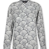 LadiesAnnieShirt-NavyGingko-Button_NaturalRivershell-BillyNow