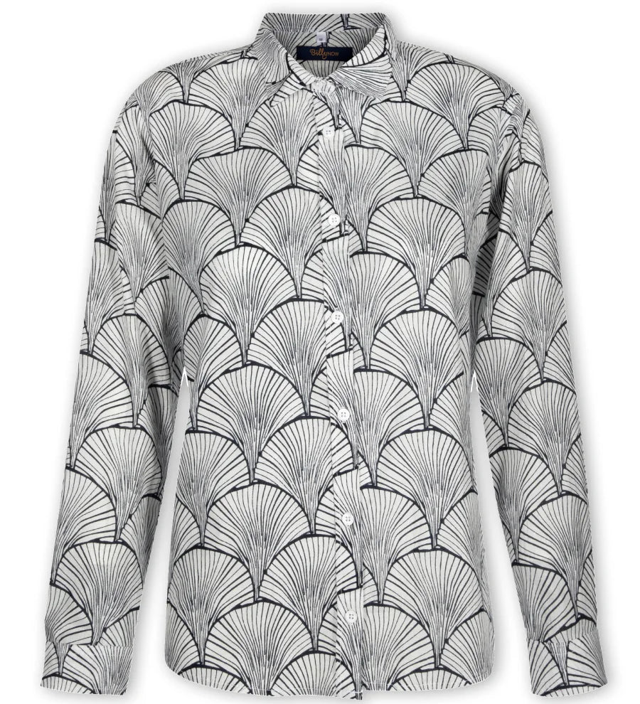LadiesAnnieShirt-NavyGingko-Button_NaturalRivershell-BillyNow