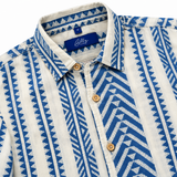 Men's Cuban Blue Aztec Print