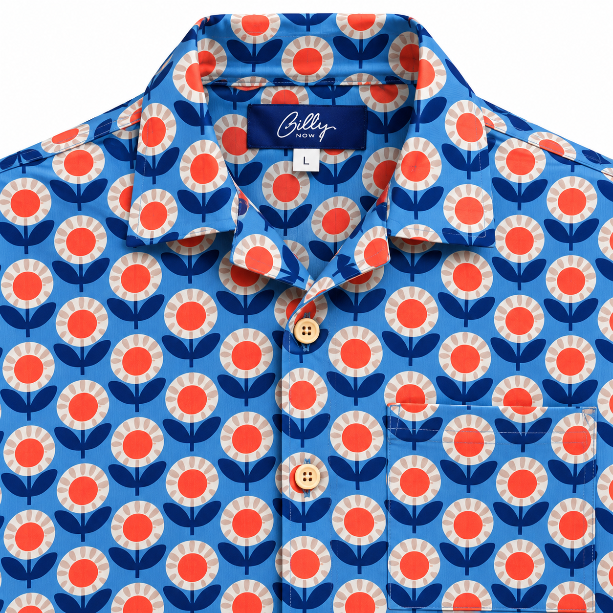 Men's Cuban Daisy Dream short sleeve Cuban shirt, photo 2