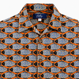 Men's Cuban Lucky Fish short sleeve Cuban shirt, photo 2