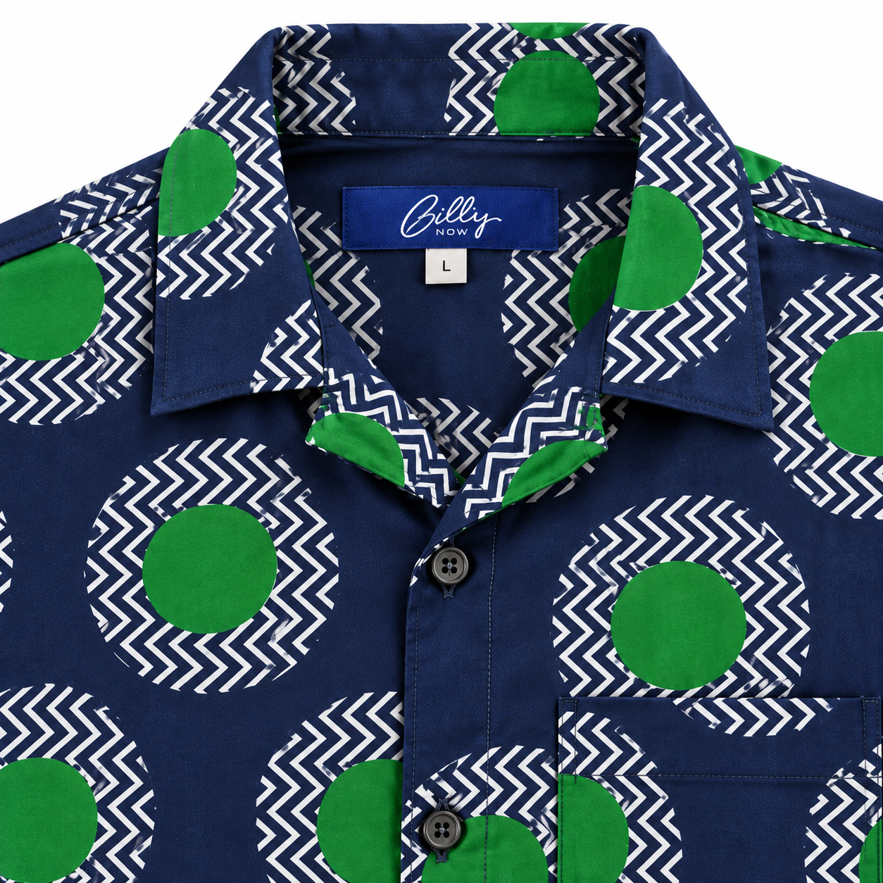 Men's Cuban Olive Grove short sleeve Cuban shirt, photo 2