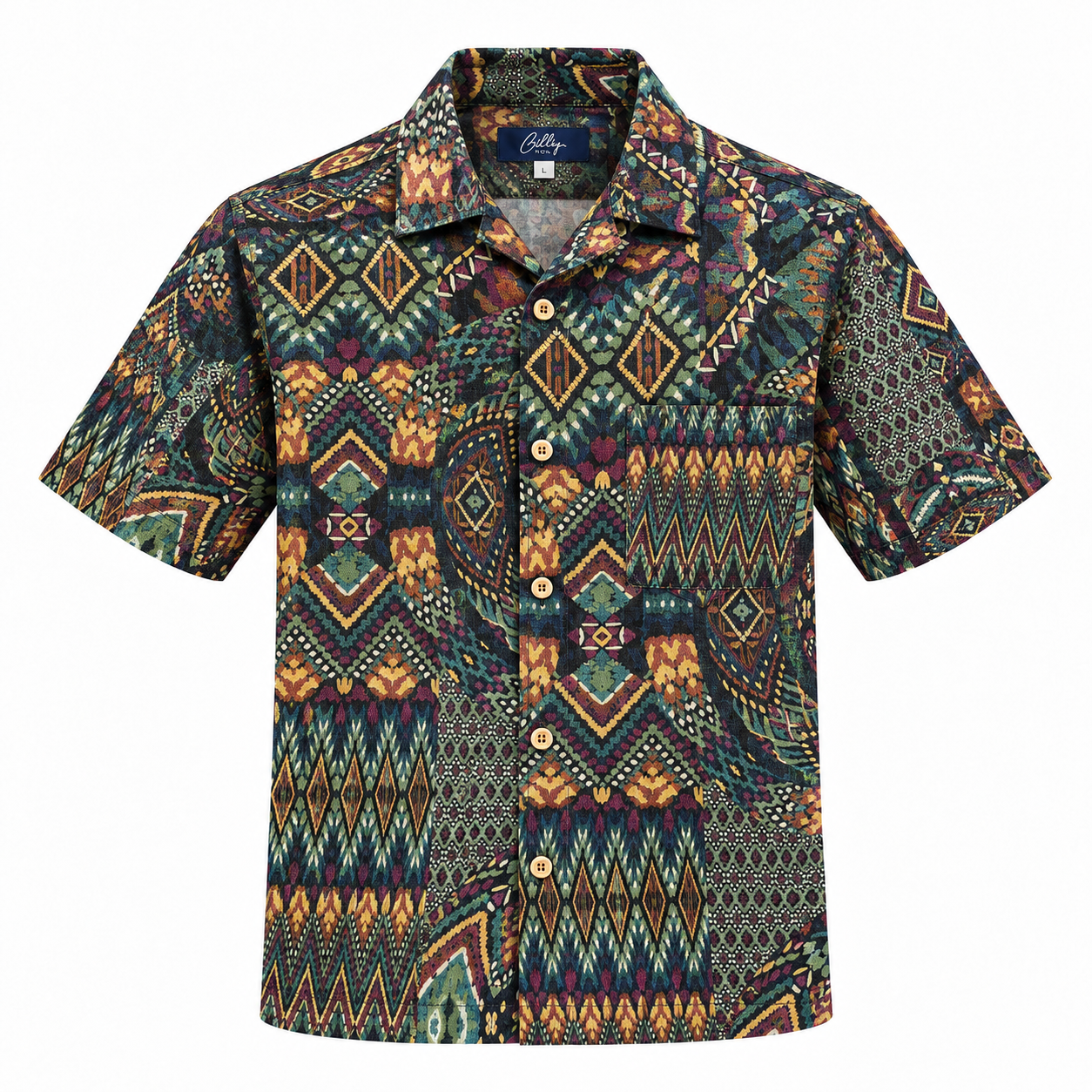 Men's Cuban Wanderlust short sleeve Cuban shirt