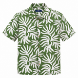 Men's Cuban Green Fern short sleeve Cuban shirt