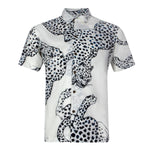 Men's White Leopard Cuban Shirt