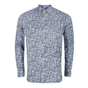 Men's Hokusai Wave Exodus Long Sleeve Shirt