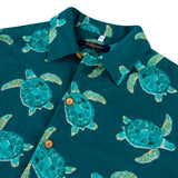 Men's Cuban-Turquoise Turtle