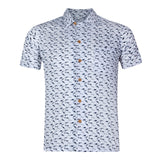 Men Cuban- Navy Tiny Shark