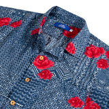 Men Cuban-Patchwork Floral