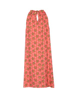 Ladies Sandy Dress - Coral Ginkgo Leaf Print